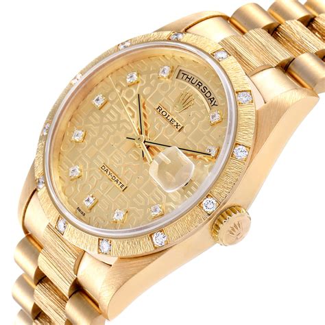 rolex 18k with diamond gents watch|Rolex watch price.